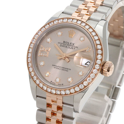 ROLEX ロレックス 279381RBR デイトジャスト 9P スター ダイヤモンド IX ダイヤモンド 腕時計 SS レディース 中古
