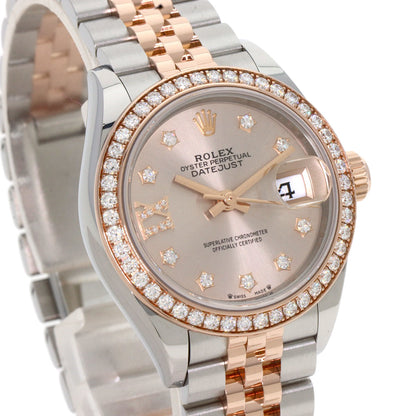 ROLEX ロレックス 279381RBR デイトジャスト 9P スター ダイヤモンド IX ダイヤモンド 腕時計 SS レディース 中古