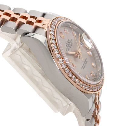 ROLEX ロレックス 279381RBR デイトジャスト 9P スター ダイヤモンド IX ダイヤモンド 腕時計 SS レディース 中古