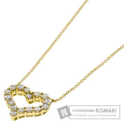 TIFFANY&Co. ティファニー センチメンタル ハート ダイヤモンド ネックレス K18YG レディース 中古