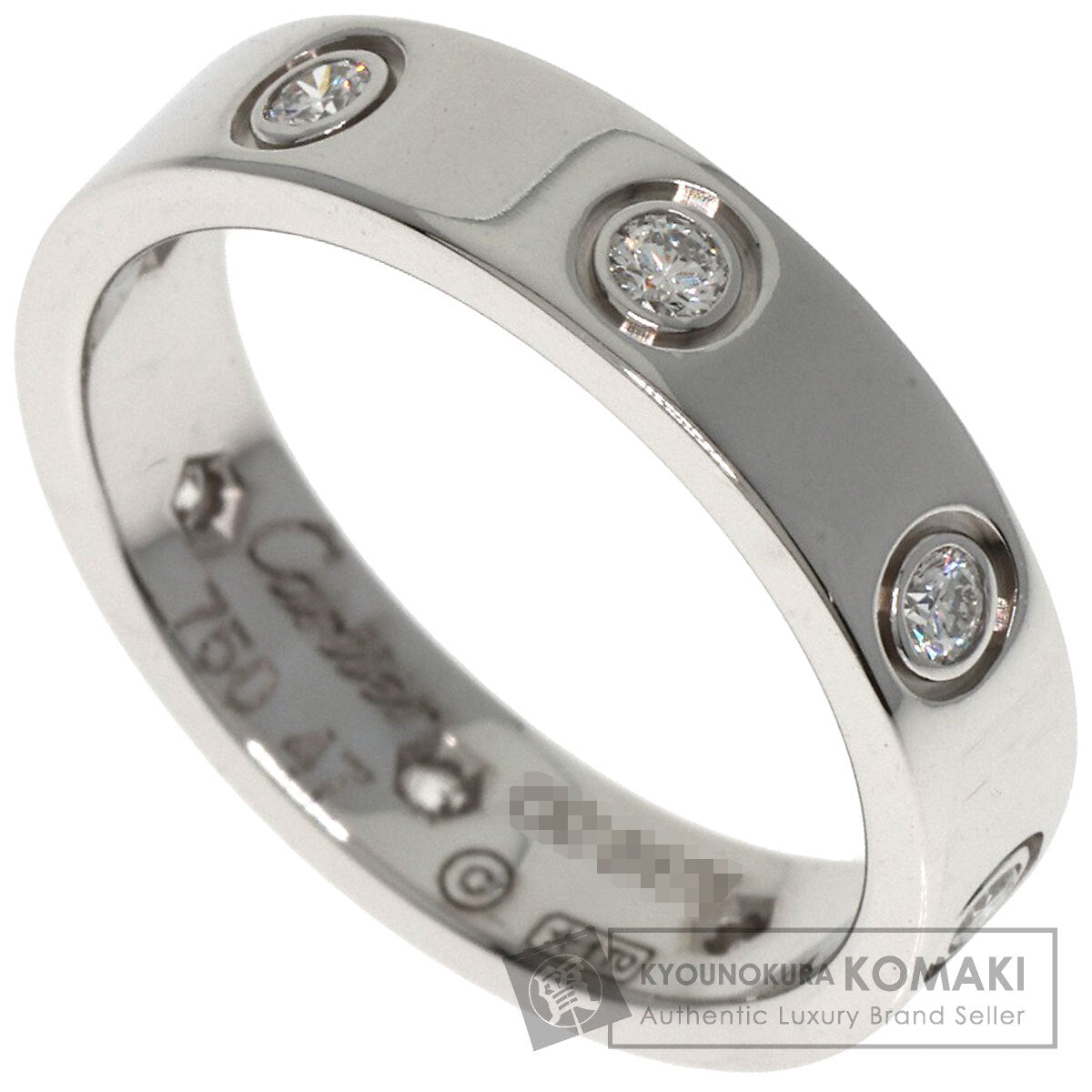 カルティエ ミニ ラブリング フルダイヤモンド #47　 リング・指輪 中古 商品画像1