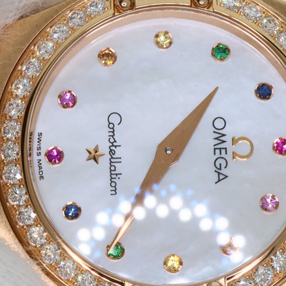 OMEGA オメガ 1158.79.00 コンステレーション ダイヤモンド アイリス 腕時計 K18PG レディース 中古
