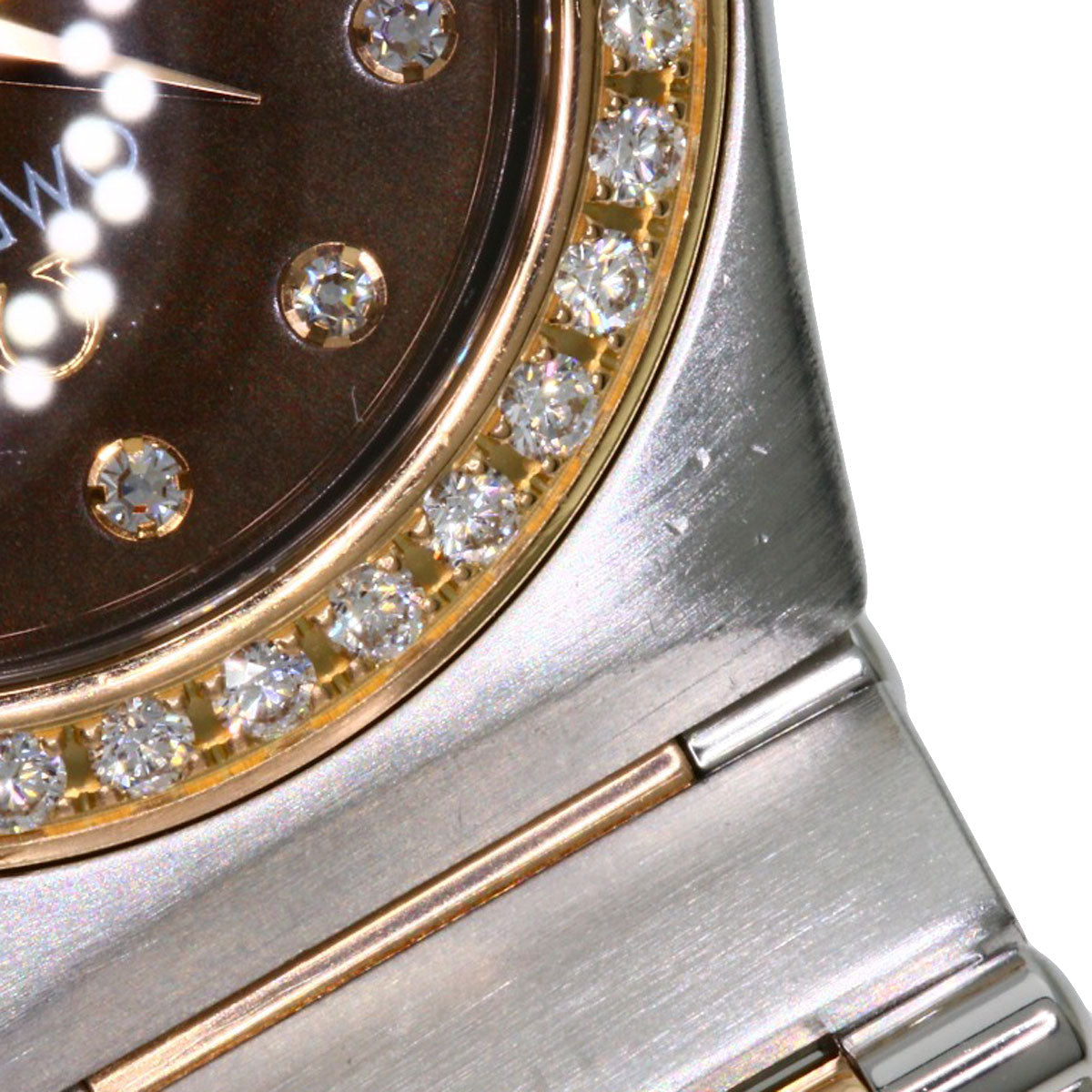 OMEGA オメガ 1358.60 コンステレーション 12P ベゼル ダイヤモンド 腕時計 SS レディース 中古