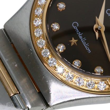 OMEGA オメガ 1358.60 コンステレーション 12P ベゼル ダイヤモンド 腕時計 SS レディース 中古