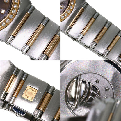 OMEGA オメガ 1358.60 コンステレーション 12P ベゼル ダイヤモンド 腕時計 SS レディース 中古