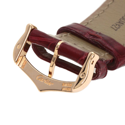 CARTIER カルティエ WJTA0009 タンクアングレーズMM 腕時計 K18PG ボーイズ 中古