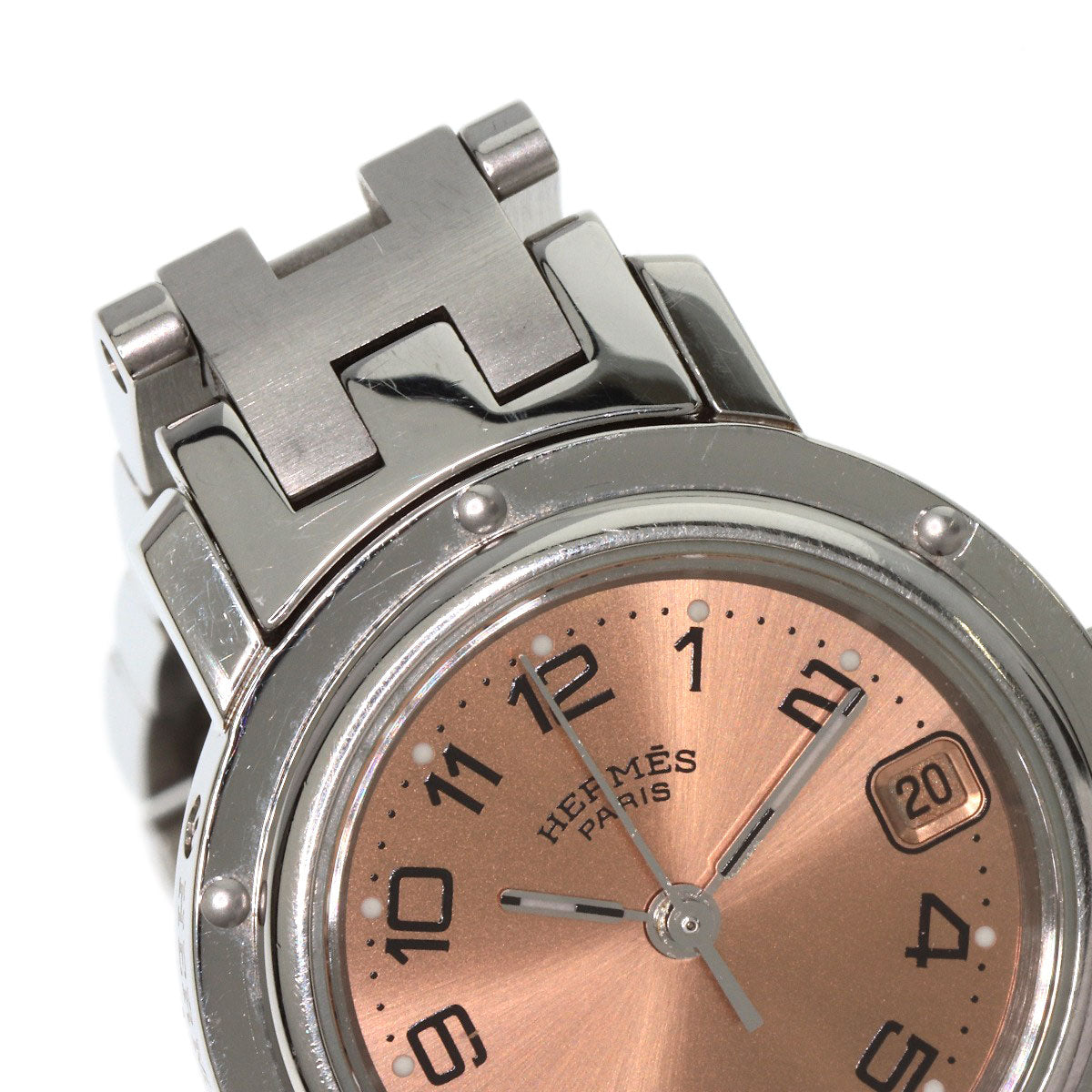 HERMES エルメス CL4.210 クリッパー 腕時計 SS レディース 中古