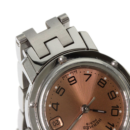 HERMES エルメス CL4.210 クリッパー 腕時計 SS レディース 中古