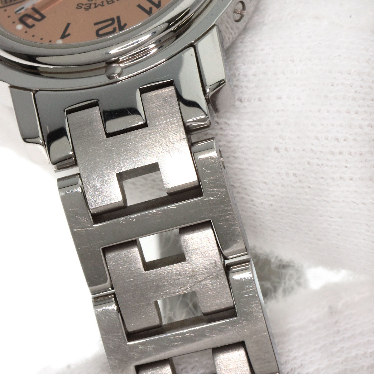 HERMES エルメス CL4.210 クリッパー 腕時計 SS レディース 中古