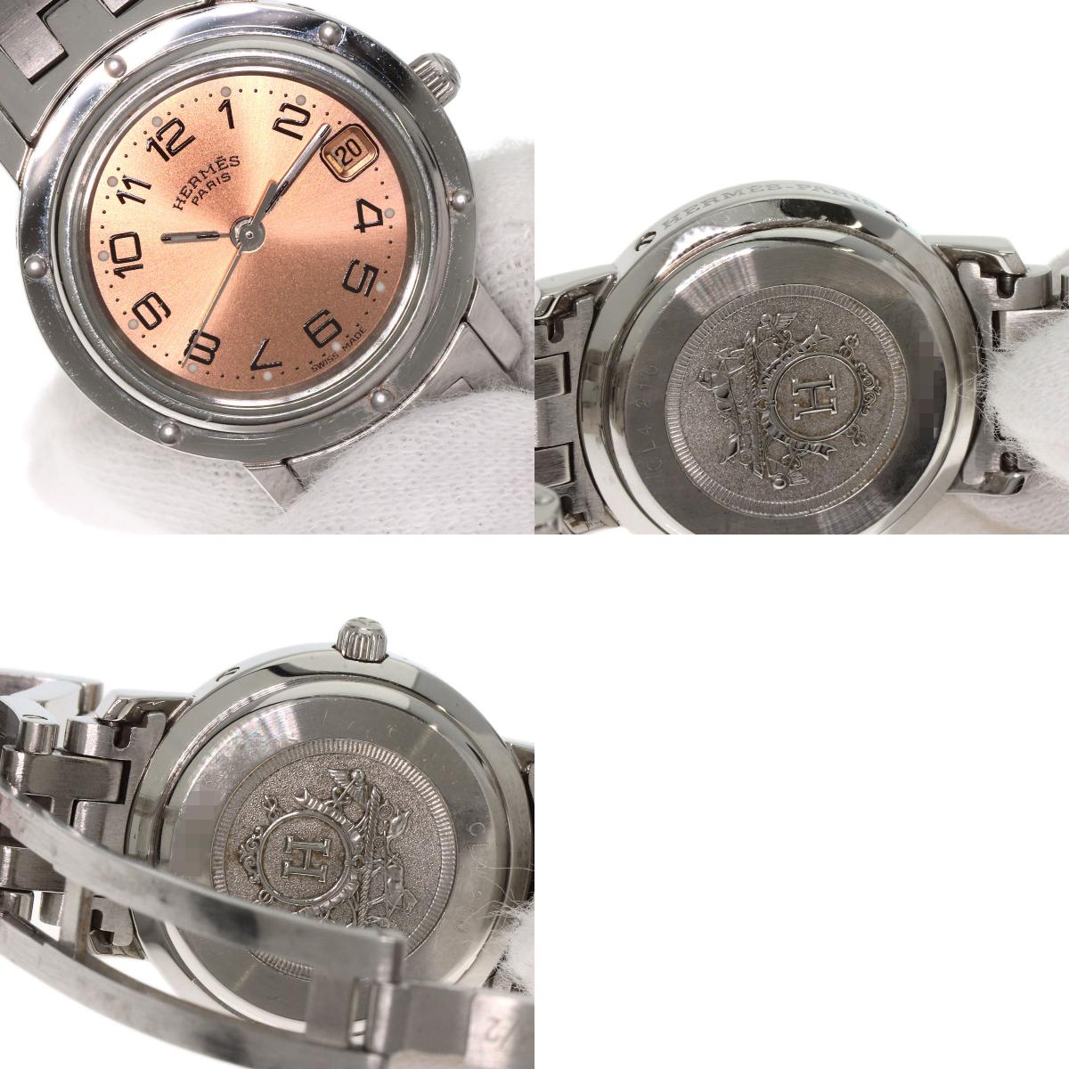 HERMES エルメス CL4.210 クリッパー 腕時計 SS レディース 中古