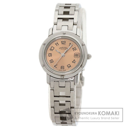 HERMES エルメス CL4.210 クリッパー 腕時計 SS レディース 中古