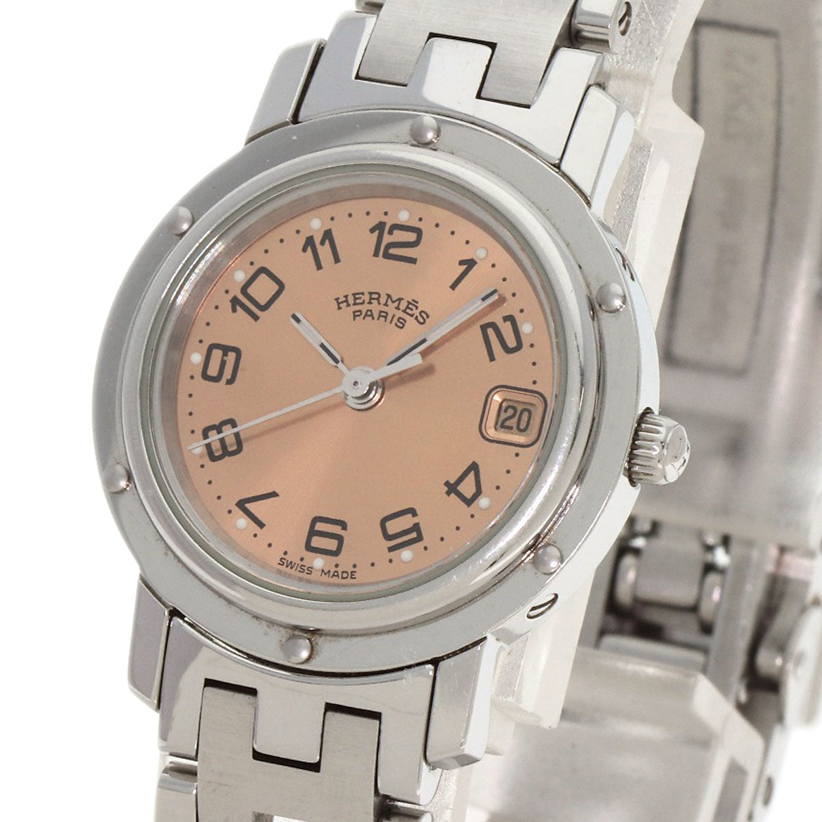 HERMES エルメス CL4.210 クリッパー 腕時計 SS レディース 中古