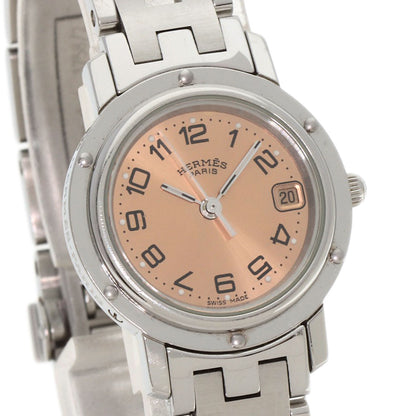 HERMES エルメス CL4.210 クリッパー 腕時計 SS レディース 中古