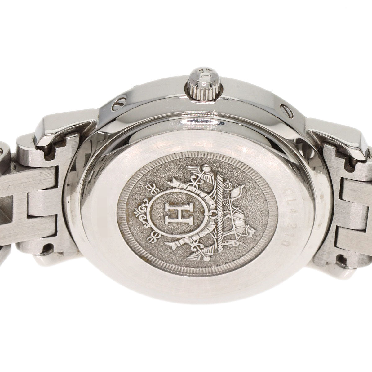 HERMES エルメス CL4.210 クリッパー 腕時計 SS レディース 中古