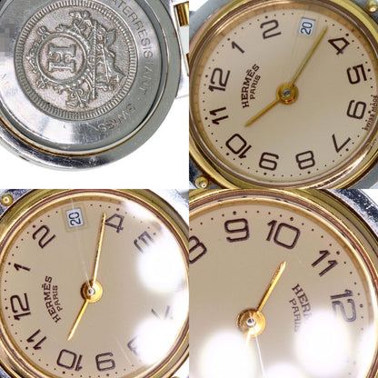 HERMES エルメス クリッパー 旧バックル 腕時計 SS レディース 中古