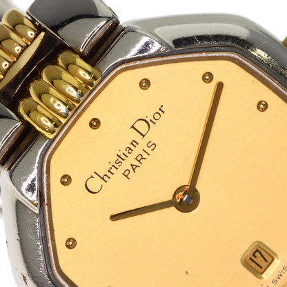 CHRISTIAN DIOR クリスチャンディオール D48-203 オクタゴン 腕時計 SS レディース 中古