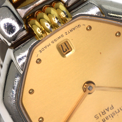 CHRISTIAN DIOR クリスチャンディオール D48-203 オクタゴン 腕時計 SS レディース 中古