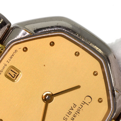CHRISTIAN DIOR クリスチャンディオール D48-203 オクタゴン 腕時計 SS レディース 中古