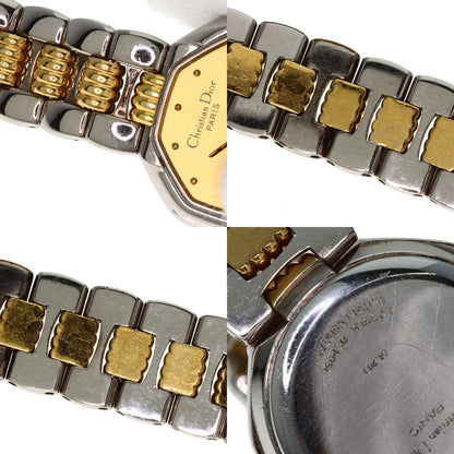 CHRISTIAN DIOR クリスチャンディオール D48-203 オクタゴン 腕時計 SS レディース 中古