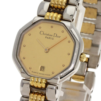 CHRISTIAN DIOR クリスチャンディオール D48-203 オクタゴン 腕時計 SS レディース 中古