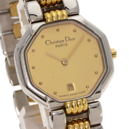 CHRISTIAN DIOR クリスチャンディオール D48-203 オクタゴン 腕時計 SS レディース 中古