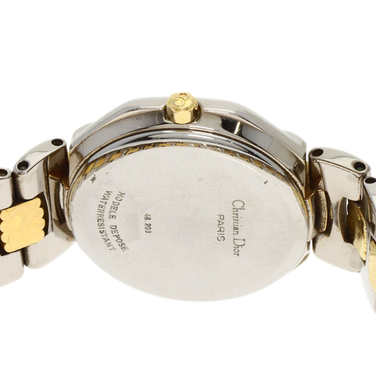 CHRISTIAN DIOR クリスチャンディオール D48-203 オクタゴン 腕時計 SS レディース 中古