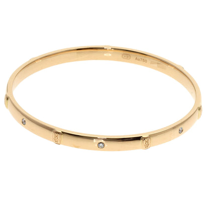 HARRY WINSTON ハリーウィンストン HW 7P ダイヤモンド ブレスレット K18PG レディース 中古