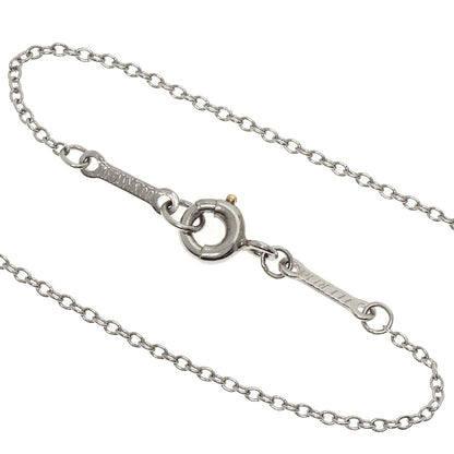 TIFFANY&Co. ティファニー バイザヤード 1P ダイヤモンド ネックレス PT950 レディース 中古