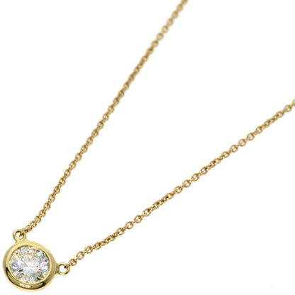TIFFANY&Co. ティファニー バイザヤード ダイヤモンド ネックレス K18YG レディース 中古