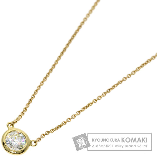 TIFFANY&Co. ティファニー バイザヤード ダイヤモンド ネックレス K18YG レディース 中古