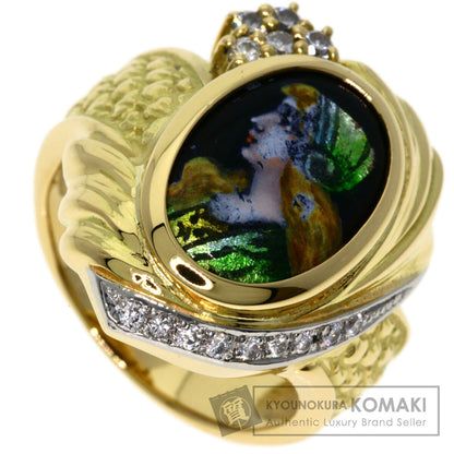 梶光夫 エマーユ ダイヤモンド リング・指輪 中古 商品画像1