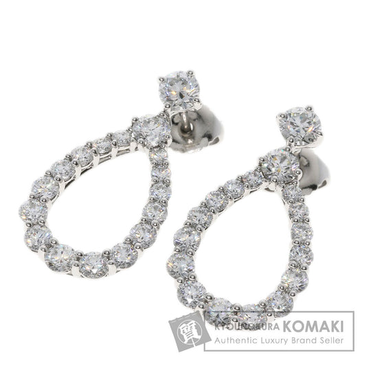 HARRY WINSTON ハリーウィンストン ループ エクストララージ ダイヤモンド ピアス PT950 レディース 中古