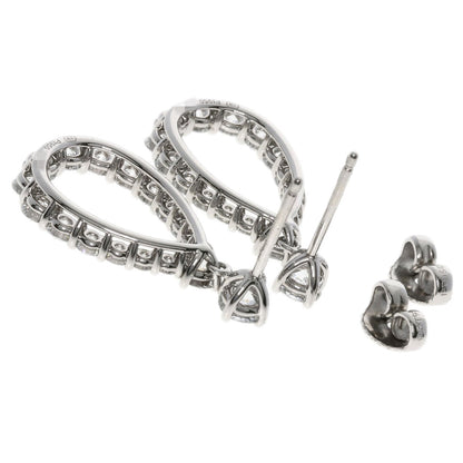 HARRY WINSTON ハリーウィンストン ループ エクストララージ ダイヤモンド ピアス PT950 レディース 中古