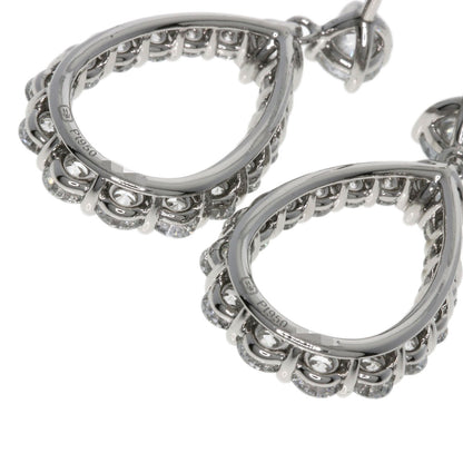 HARRY WINSTON ハリーウィンストン ループ エクストララージ ダイヤモンド ピアス PT950 レディース 中古