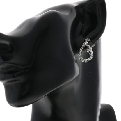 HARRY WINSTON ハリーウィンストン ループ エクストララージ ダイヤモンド ピアス PT950 レディース 中古