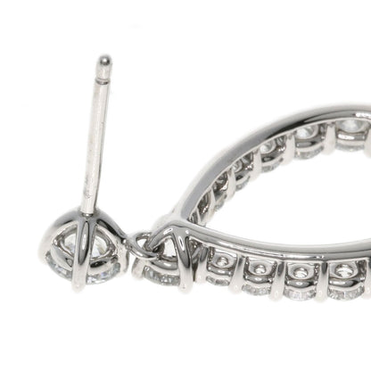 HARRY WINSTON ハリーウィンストン ループ エクストララージ ダイヤモンド ピアス PT950 レディース 中古