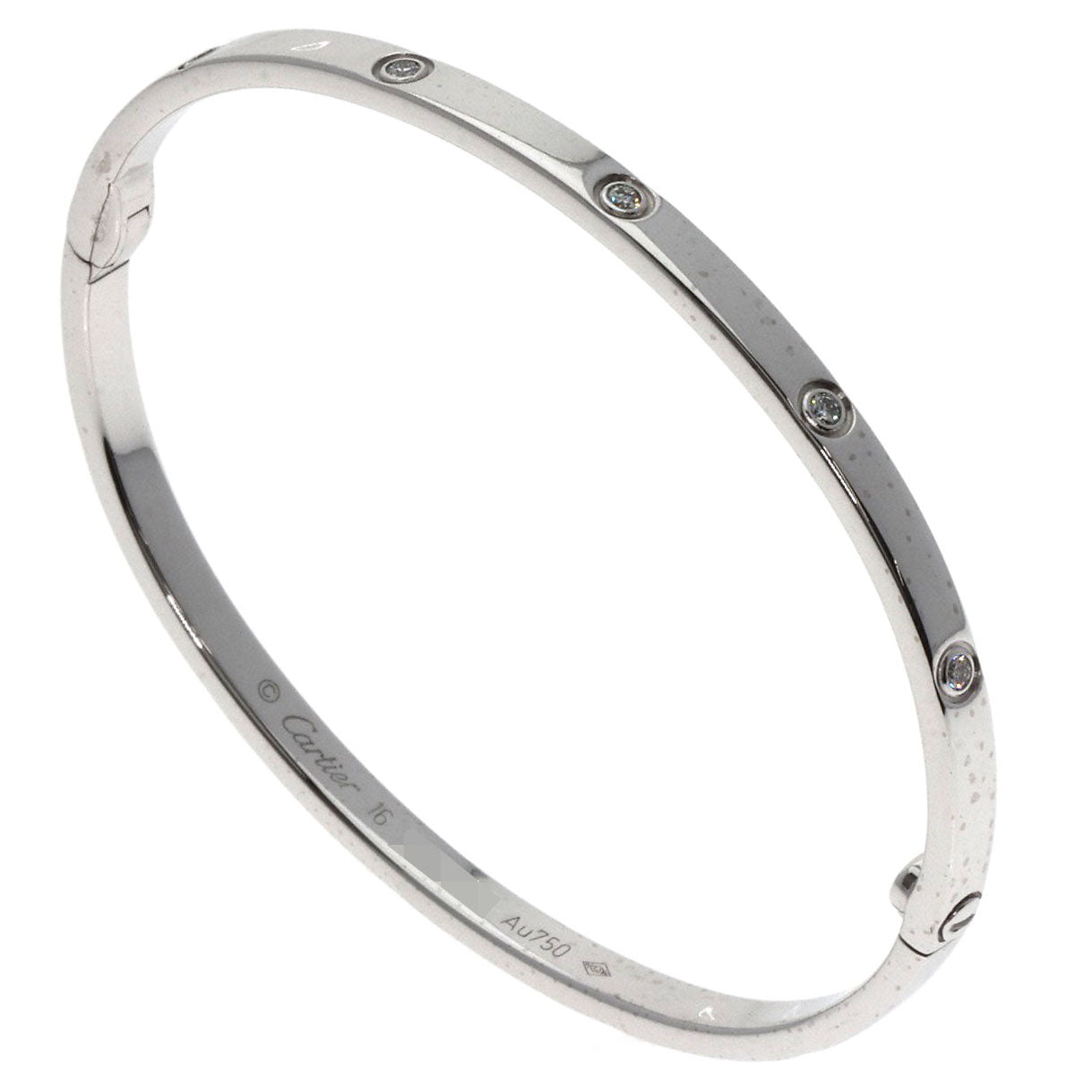 カルティエ ラブブレス SM フル ダイヤモンド #16　ドライバー無し ブレスレット 中古 商品画像3