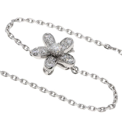 Van Cleef & Arpels ヴァンクリーフ＆アーペル ソクラテス 3フラワー ダイヤモンド ネックレス K18WG レディース 中古
