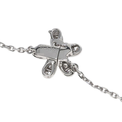 Van Cleef & Arpels ヴァンクリーフ＆アーペル ソクラテス 3フラワー ダイヤモンド ネックレス K18WG レディース 中古