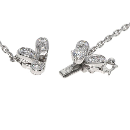 Van Cleef & Arpels ヴァンクリーフ＆アーペル ソクラテス 3フラワー ダイヤモンド ネックレス K18WG レディース 中古