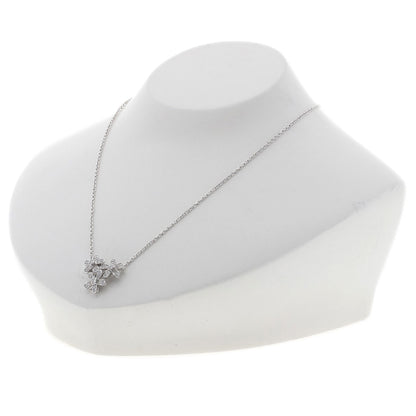 Van Cleef & Arpels ヴァンクリーフ＆アーペル ソクラテス 3フラワー ダイヤモンド ネックレス K18WG レディース 中古