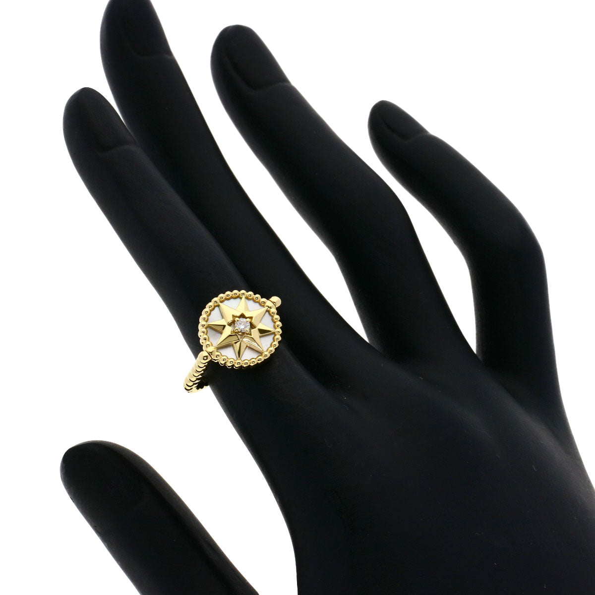 ディオール ローズ デヴァン ホワイトシェル ダイヤモンド #48 リング・指輪 中古 商品画像7