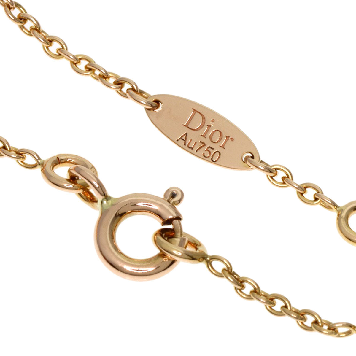 Dior ディオール ローズ デ ヴァン ダイヤモンド ピンクオパール 5アイコン ブレスレット K18PG レディース 中古