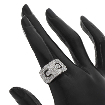 BVLGARI ブルガリ パレンテシ パヴェ ダイヤモンド リング・指輪 K18WG レディース 中古