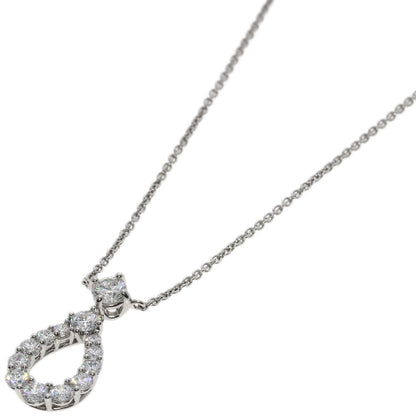 HARRY WINSTON ハリーウィンストン ループ ミディアム ダイヤモンド ネックレス PT950 レディース 中古