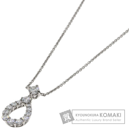 HARRY WINSTON ハリーウィンストン ループ ミディアム ダイヤモンド ネックレス PT950 レディース 中古