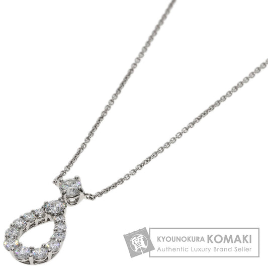 HARRY WINSTON ハリーウィンストン ループ ミディアム ダイヤモンド ネックレス PT950 レディース 中古