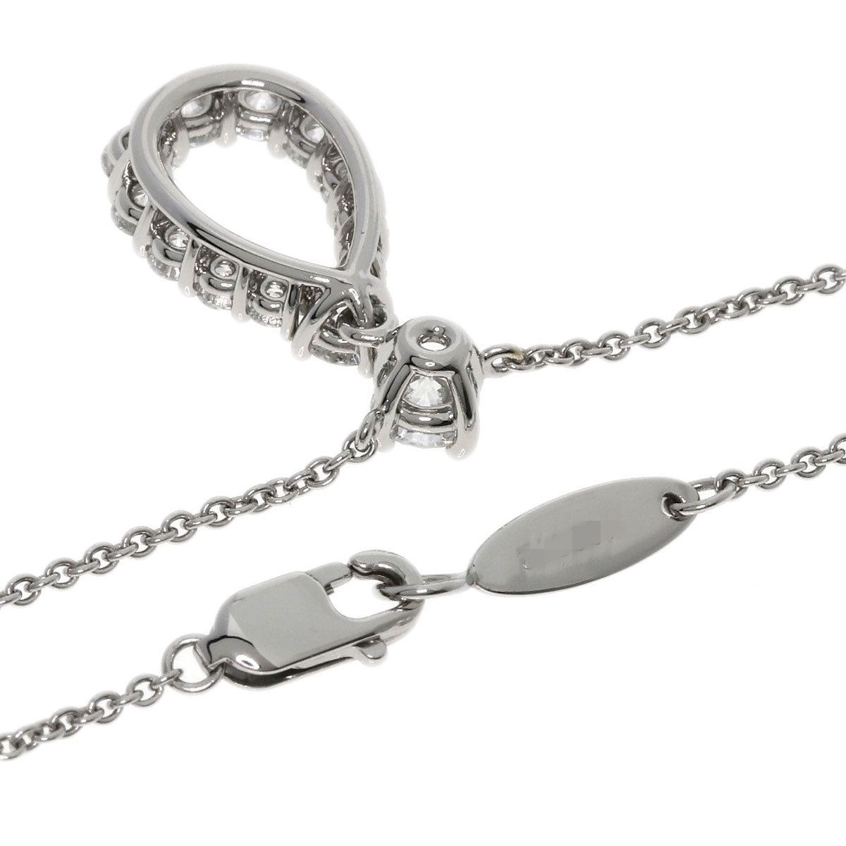 HARRY WINSTON ハリーウィンストン ループ ミディアム ダイヤモンド ネックレス PT950 レディース 中古