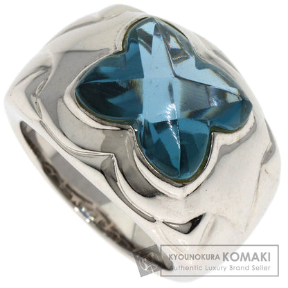 SELECT JEWELRY セレクトジュエリー ブルートパーズ ダイヤモンド リング・指輪 K18WG レディース 中古