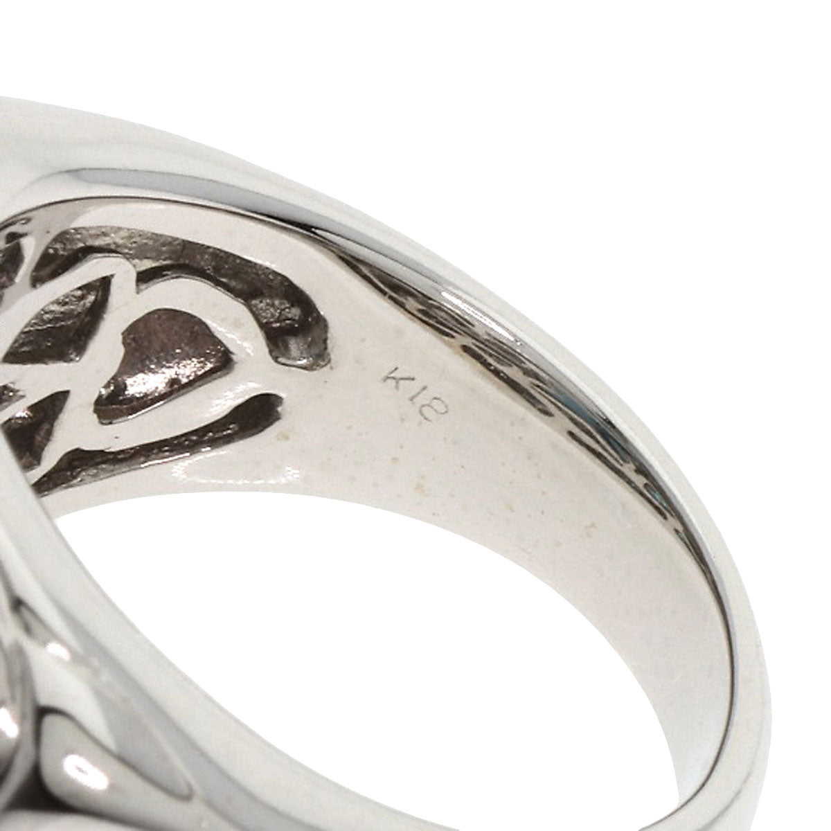 SELECT JEWELRY セレクトジュエリー ブルートパーズ ダイヤモンド リング・指輪 K18WG レディース 中古
